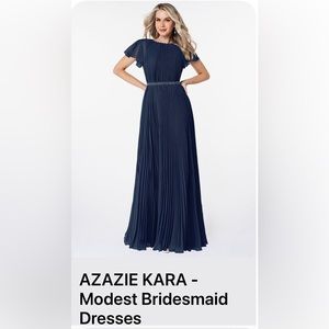 NWT Azazie Navy Bridesmaid dress. Size 8 (see size tag)